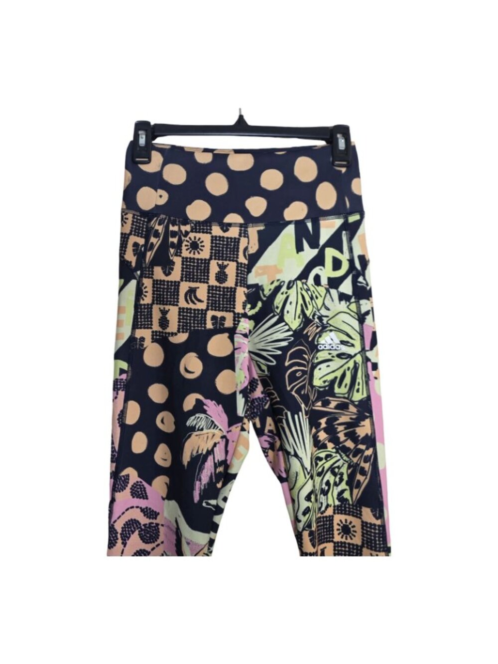Women's - Adidas x Farm Rio Feel Brilliant AeroReady High Waisted Leggings, SM - Picture 3 of 8